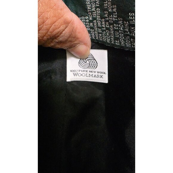 Lauren Ralph Lauren Women's Houndstooth 100% Wool Plus Size Blazer Jacket Size 1 - Picture 8 of 9